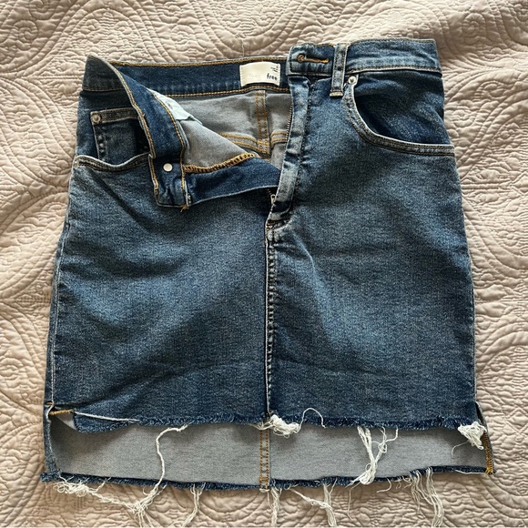 Wilfred Free - Cut Off Denim Skirt - Size 6 - Picture 3 of 5